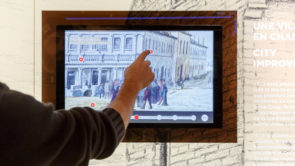 Interactive fresco Pointe-à-Callière