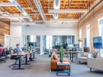 Installation audiovisuelle pour espace de coworking